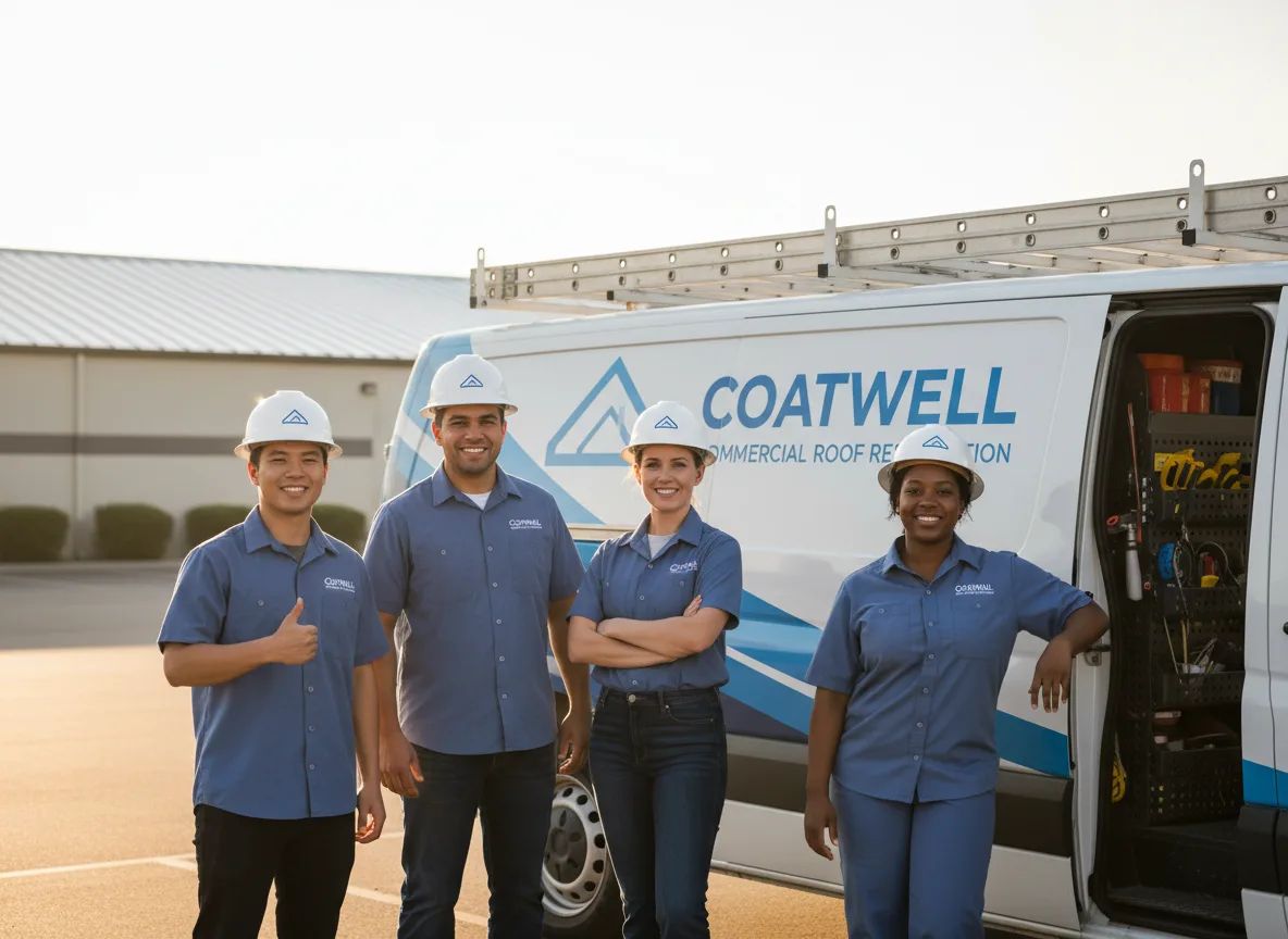 Commercial roof coating company in Tye, TX