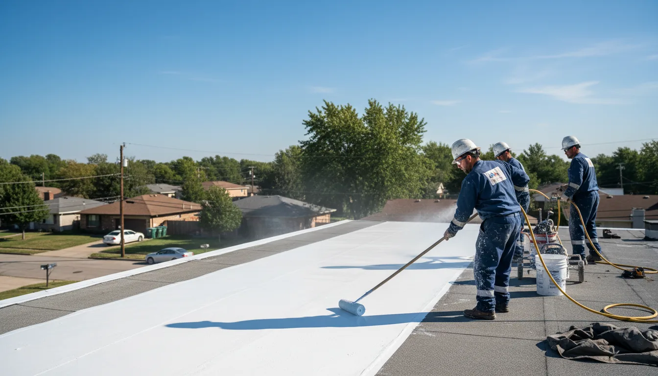 Commercial roof coating in Tye, TX near me